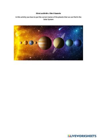 The solar system