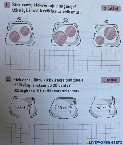 Taip- 1 klasė-Sudedame ir atimame skaičius iki 100