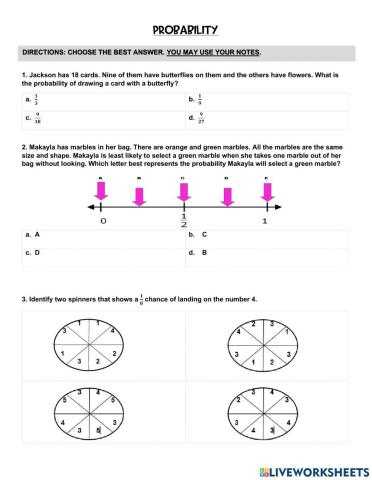 Probability Classwork