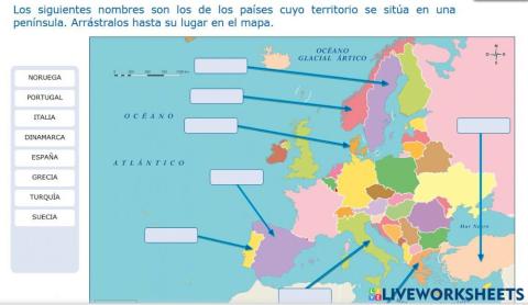 Mapa físico europa 3º