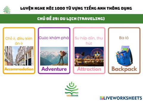 Luyện nghe nói 1000 từ vựng tiếng Anh thông dụng