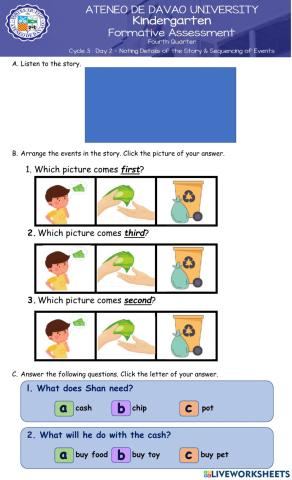 Day 2 - Noting Details & Sequencing