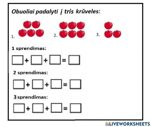 Sudarykite uždavinius