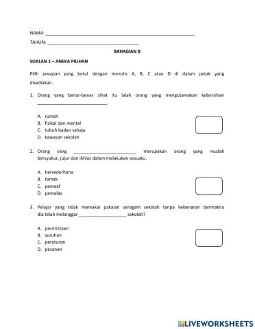 Diagnostik Bahagian B1