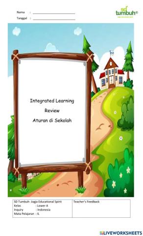 Integrated Learning-Review Aturan di Sekolah-Pilihan Jawaban