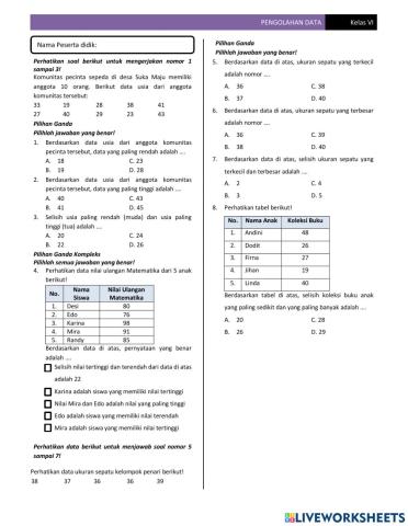 Pengolahan Data