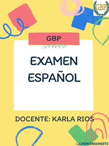 Examen español