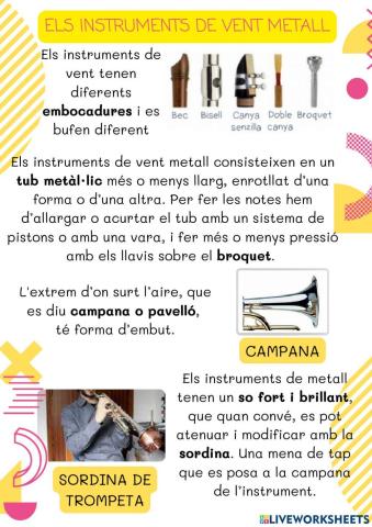 Instruments de vent metall