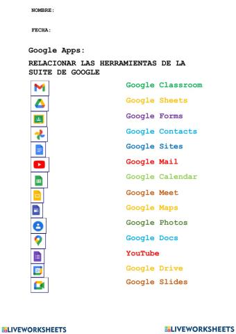 Herranientas delasuitedegoogle