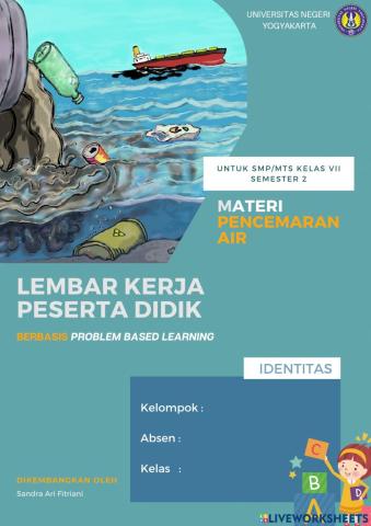 E-LKPD IPA Berbasis PBL Materi Pencemaran Air