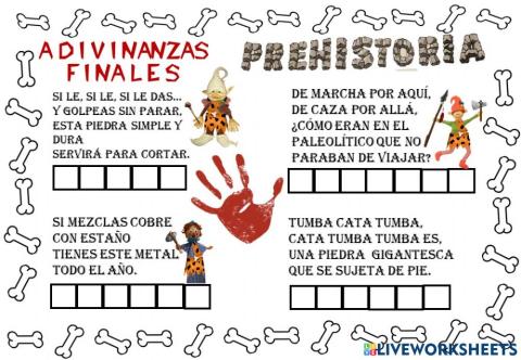 Adivinanzas prehistóricas