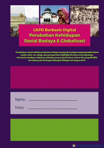 Perubahan Sosial Budaya dan Globalisasi