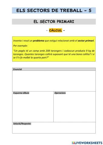 Els sectors de treball - 5