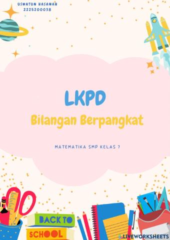 LKPD Bilangan Berpangkat