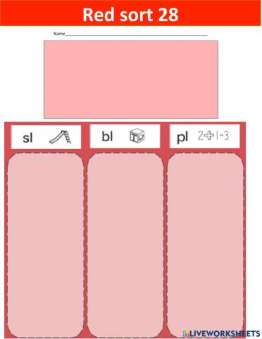 Words Their Way red sort 28