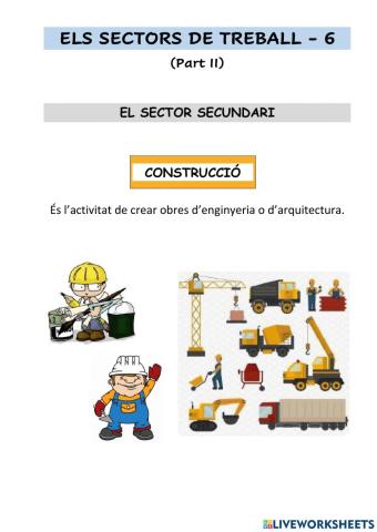 ELS SECTORS DE TREBALL - 6 (Part II)