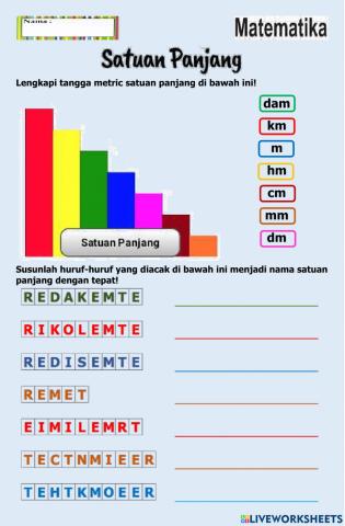 B. matematika -kd 3.6 - satuan panjang