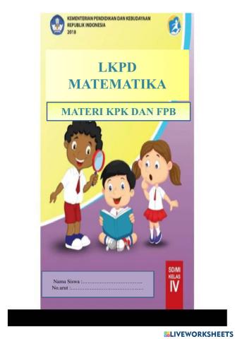 Lkpd materi kpk dan fpb