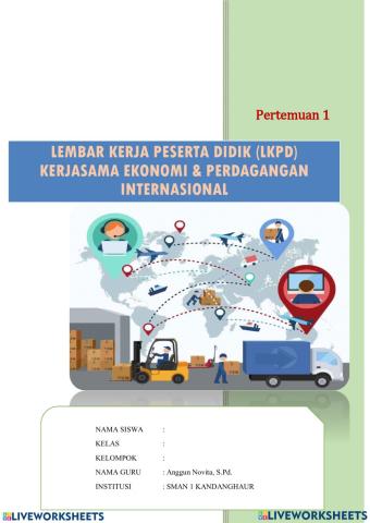 Kerjasama ekonomi & perdagangan internasional pertemuan 1