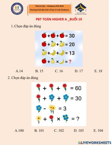 Higher A-buổi 19B