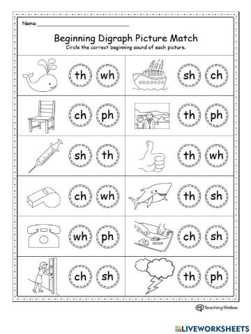 Beginning-Digraph-Picture-Match