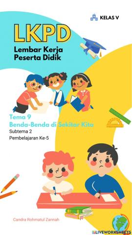 Tema 9 benda-bend di sekitar kita subtema 2 pembelajaran ke 5