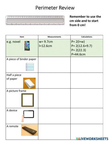 Measurement and Perimeter