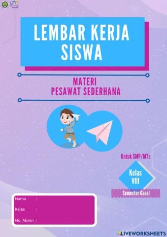 Lembar Kerja Siswa Pesawat Sederhana 1 (Revisi)