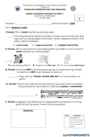 Q4 first summative MUSIC