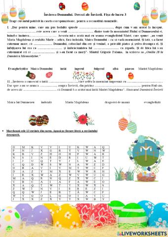 - Invierea Domnului fișa 3