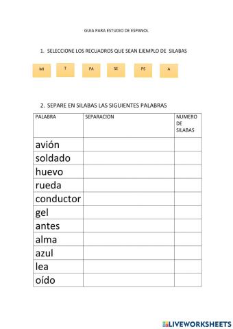 Repaso espanol