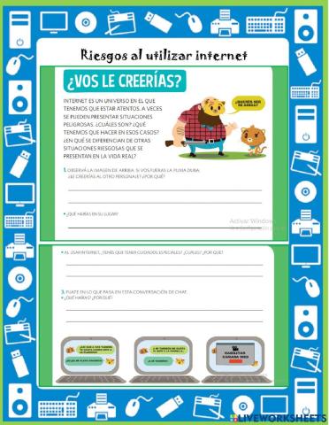 Riesgos al utilizar internet