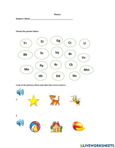 Phonics Sounds Test