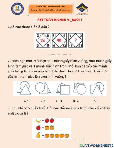 Higher A-buổi 3B