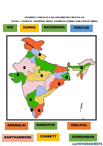 India -wild life sanctuaries and national park