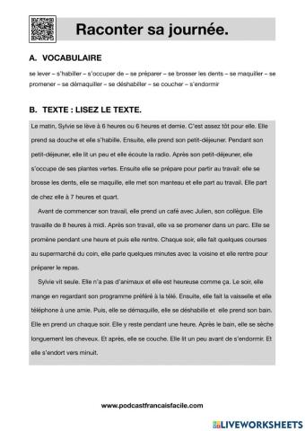 La routine quotidienne