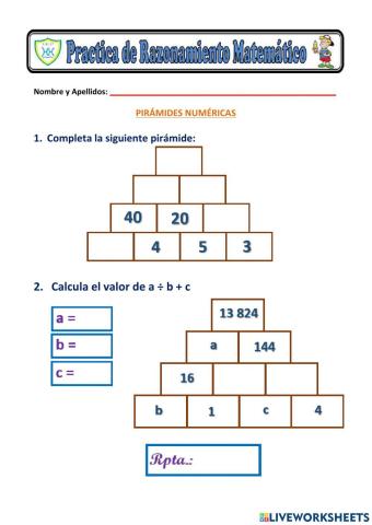 Pirámides numéricas