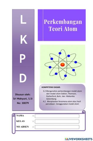 LKPD PERKEMBANGAN TEORI ATOM-1