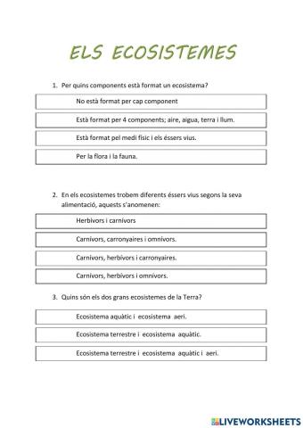 Els ecosistemes