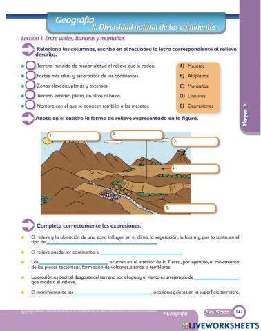 Entre valles, llanuras y montañas