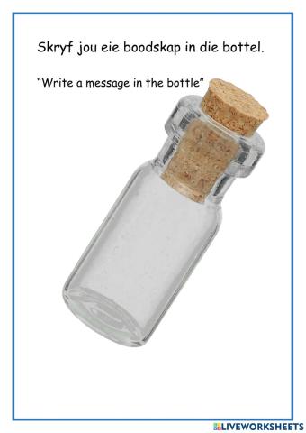 Message in a bottle