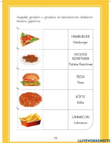 Patates Kızartması-Kes Yapıştır