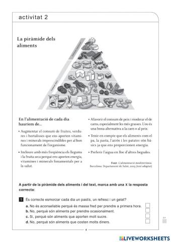 CL: Piràmide de l'alimentació