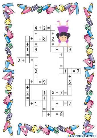 Crucigramas de sumas y restas-9