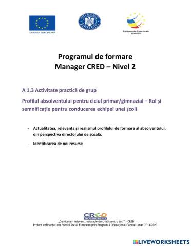 Cred manageri