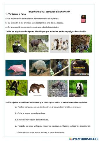 Biodiversidad de especies