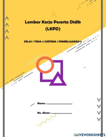 LKPD Geometri Kelas 1 Tema 4 Subtema 1 Pemb 6