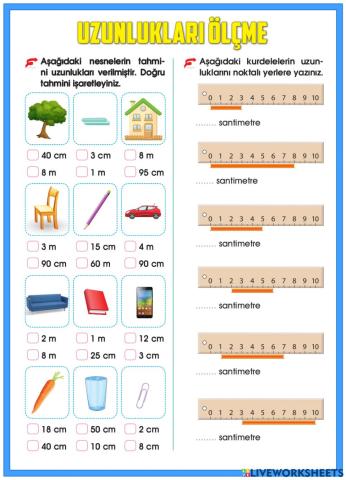 Uzunlukları Ölçme