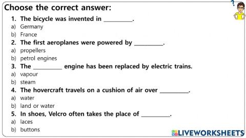 Technology WORKSHEETS (I)