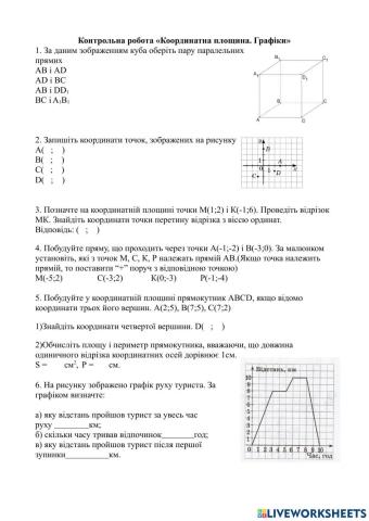 КР-Координатна площина.Графіки